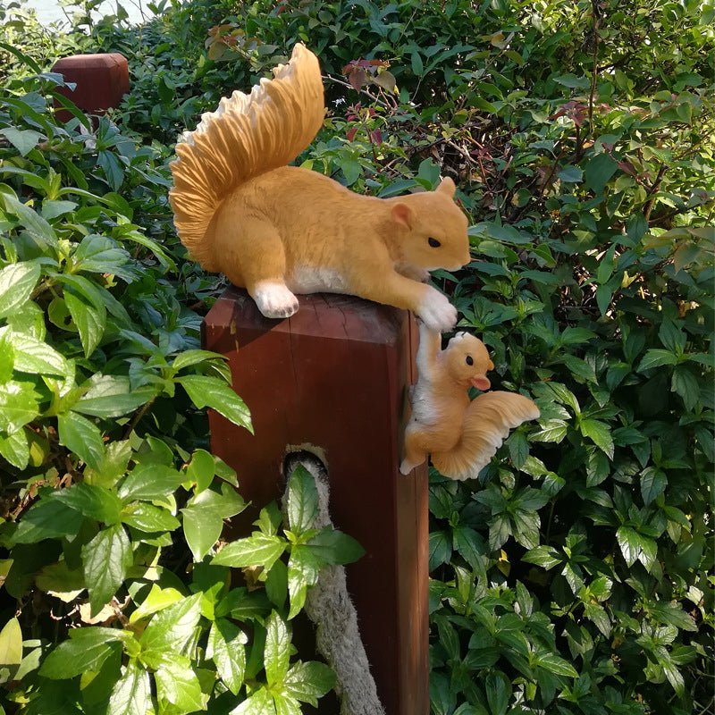 Squirrel Mother and Child Ornament