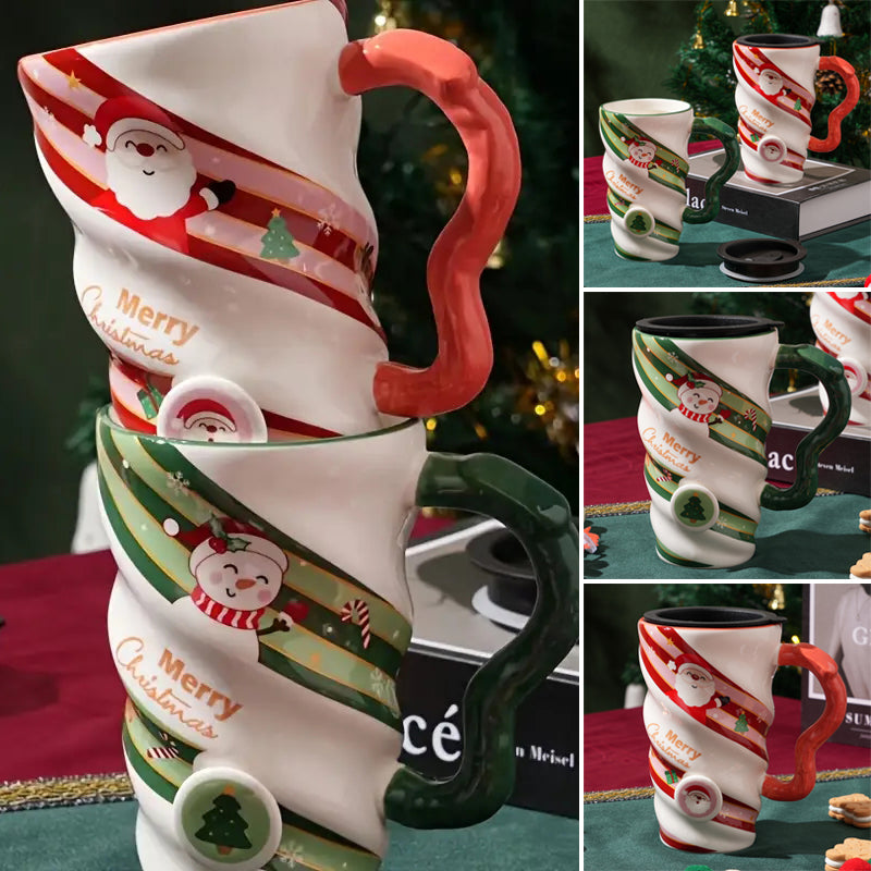 Christmas Spiral Shaped Mug