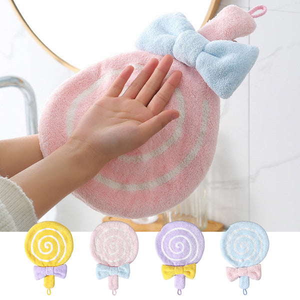 Hangable Lollipop Cute Children Hand Towel