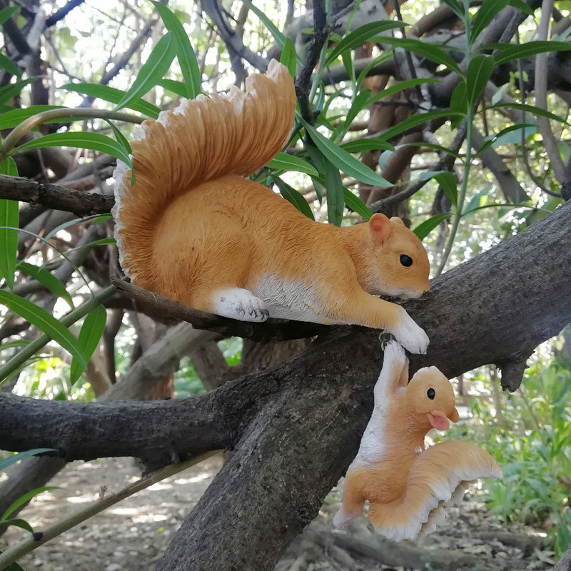 Squirrel Mother and Child Ornament