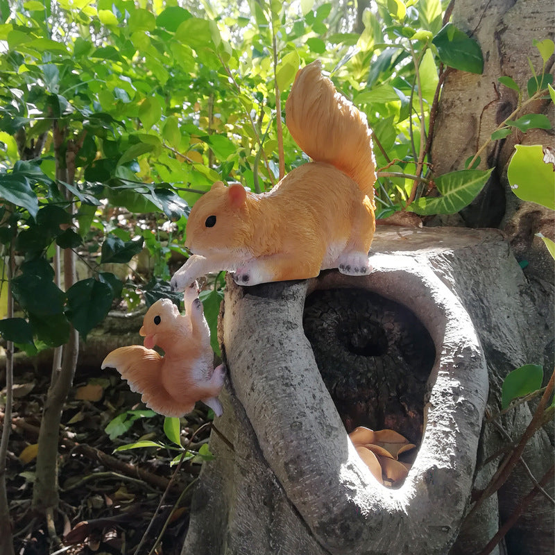 Squirrel Mother and Child Ornament