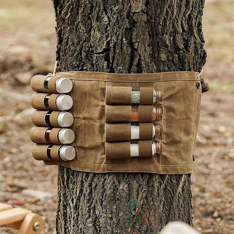 Camping seasoning bottle storage bag