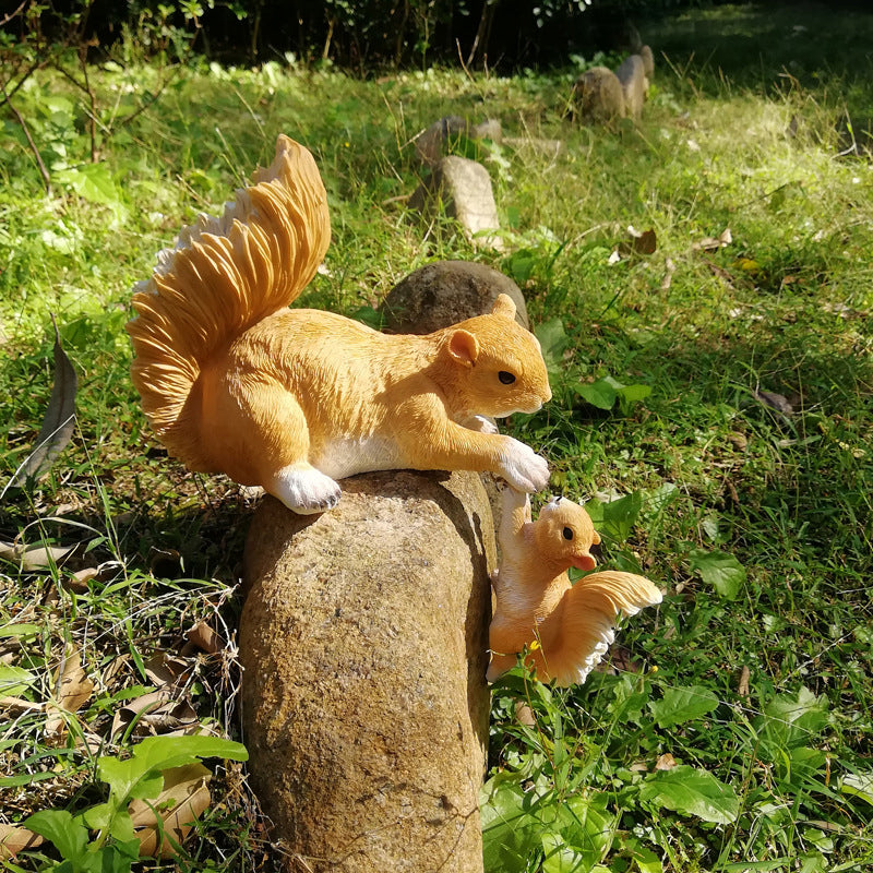 Squirrel Mother and Child Ornament