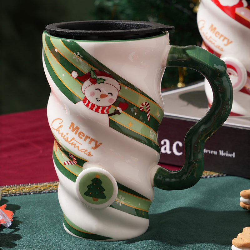 Christmas Spiral Shaped Mug