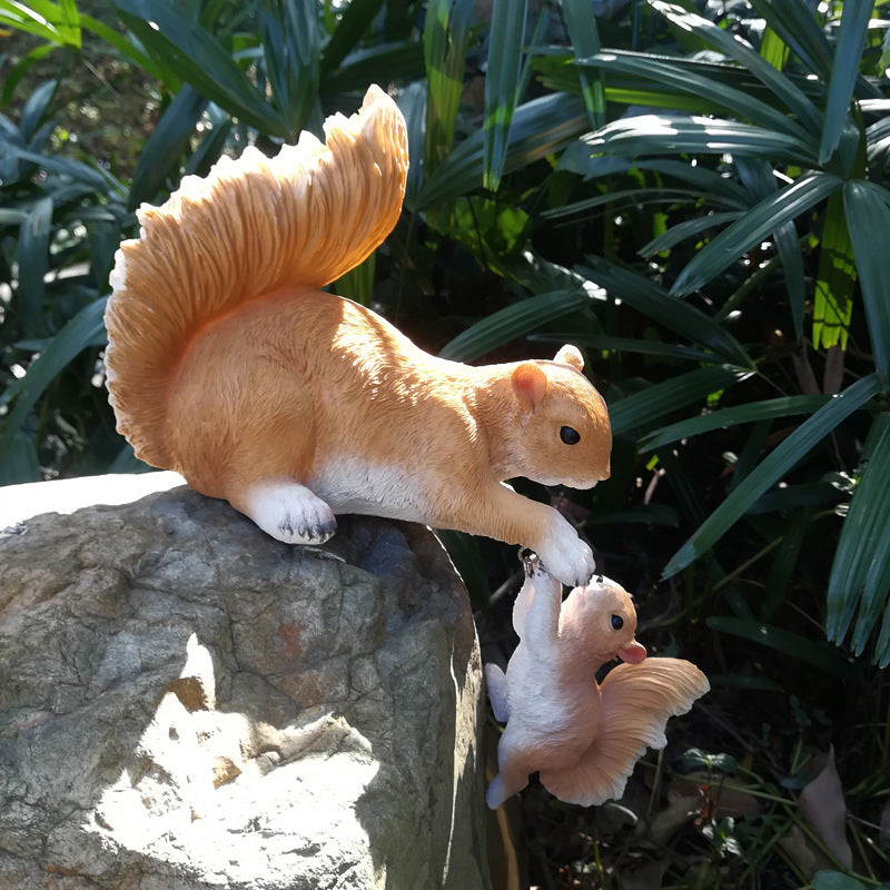 Squirrel Mother and Child Ornament