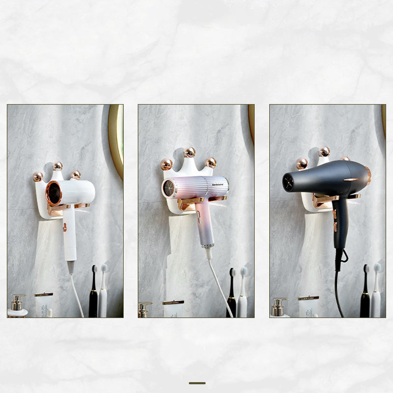 Crown Hair Dryer Storage Rack