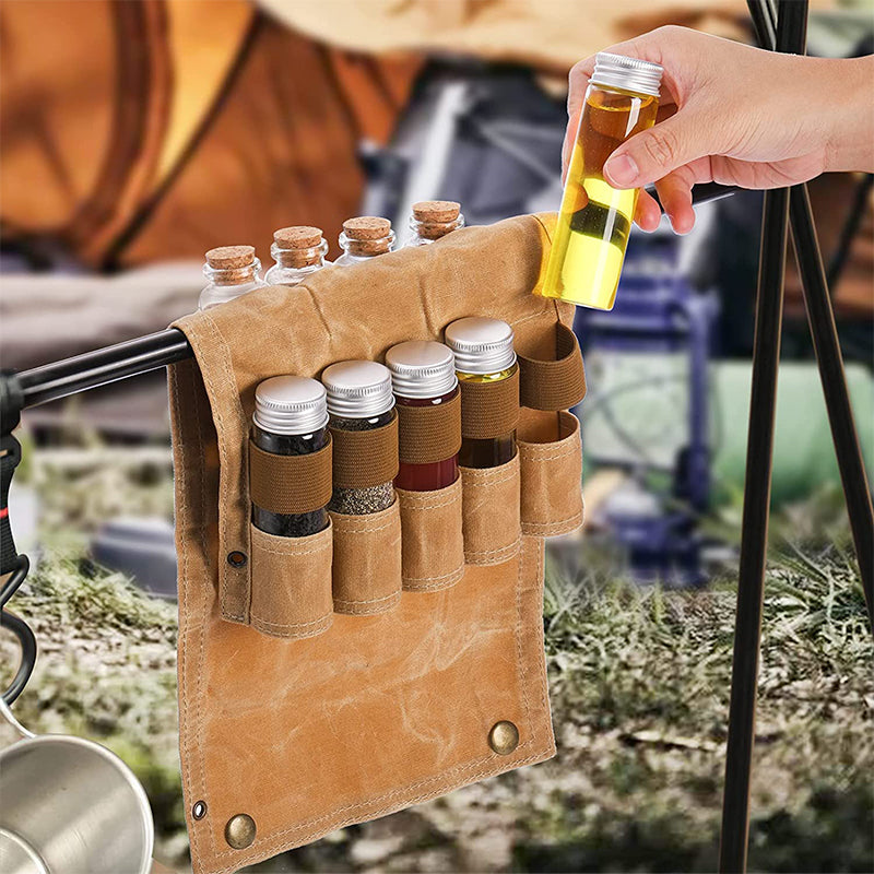 Camping seasoning bottle storage bag