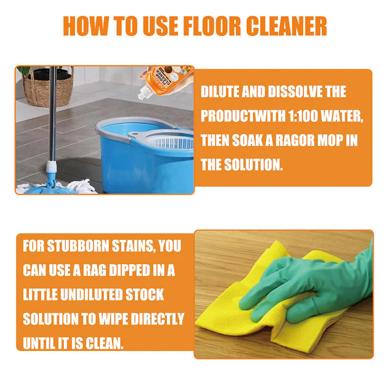 Powerful Decontamination Floor Cleaner (100ml/Bottle)