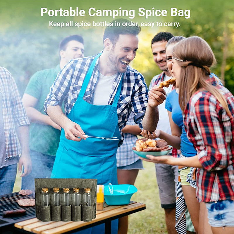 Camping seasoning bottle storage bag