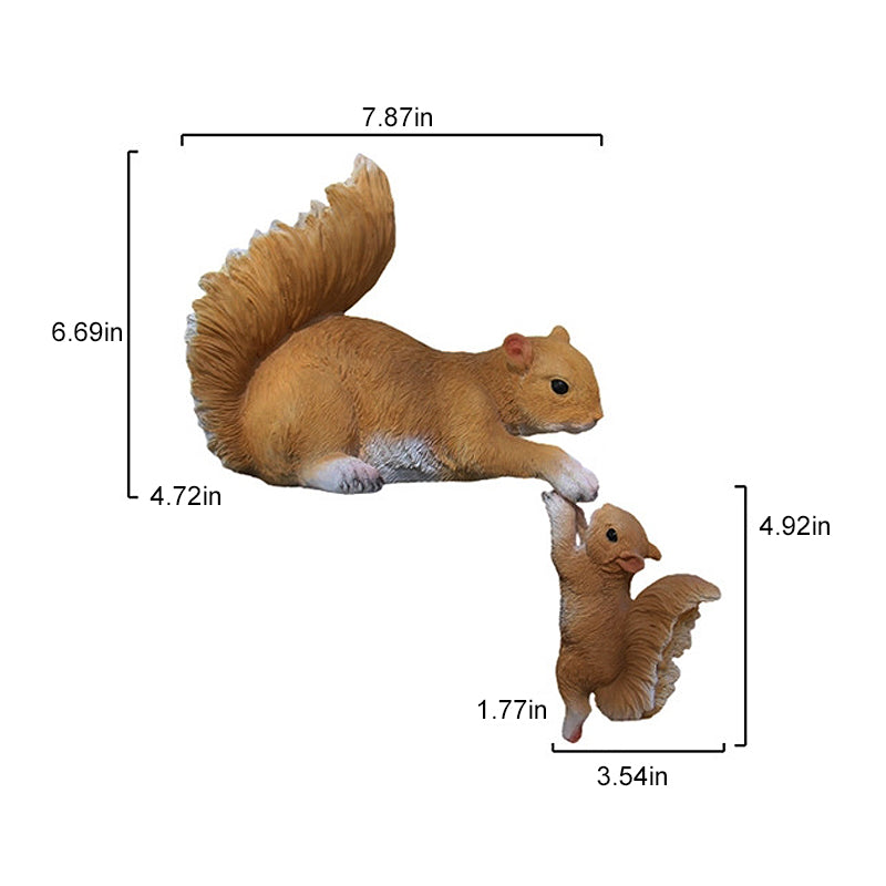 Squirrel Mother and Child Ornament