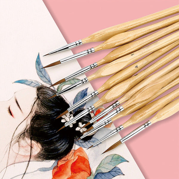 Miniature Detail Paint Brush Set