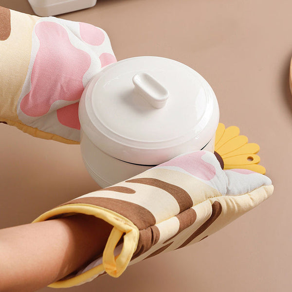 Cute Cat Paw Oven Mitts Gloves