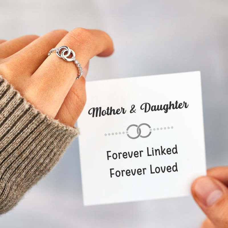 👩‍👧Mother & Daughter Forever Linked Interlocking Ring