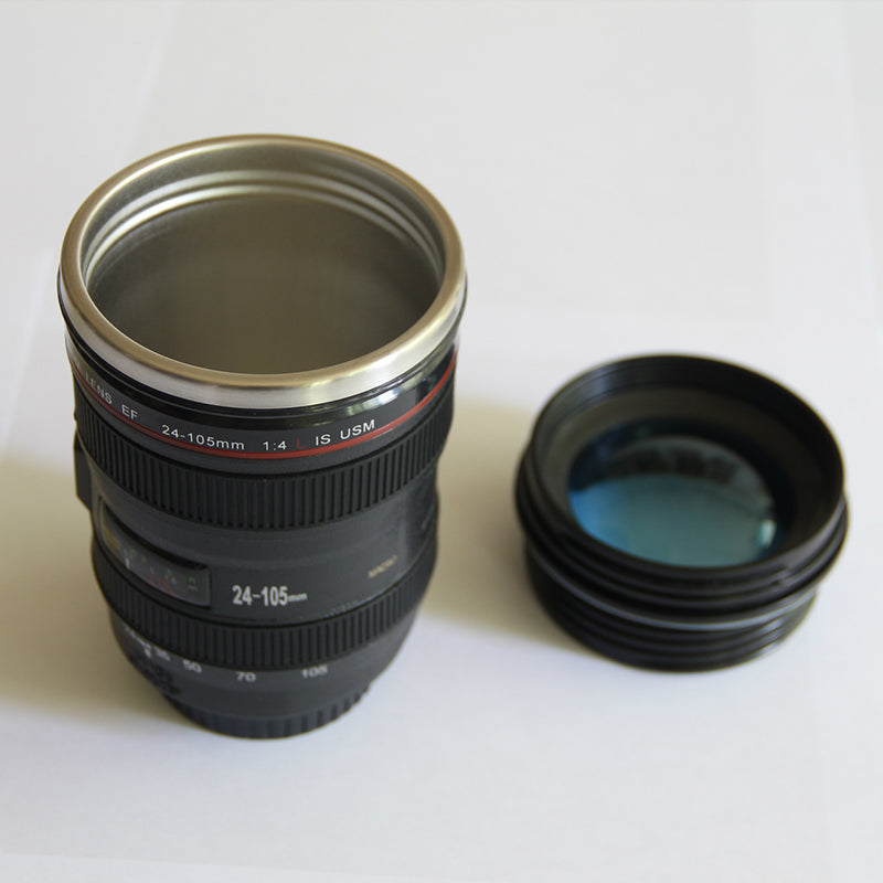 Camera Lens Inspired Insulated Mug Coffee Mug