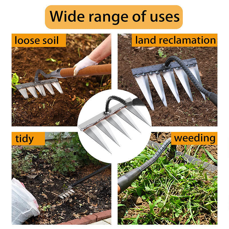 Multifunctional Horticultural Weeding-Hoe Rake