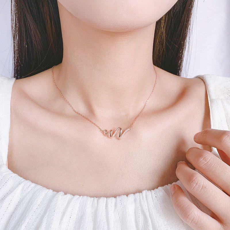 I Will Be There For You Through Highs and Lows - S925 Wave Necklace