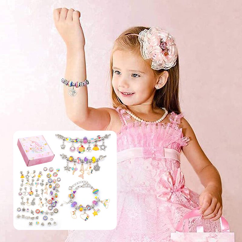 63pcs DIY Crystal Bracelet Set for Girls Christmas Gifts