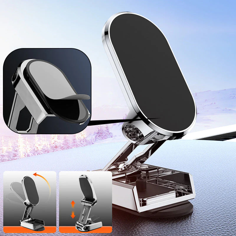 Magnetic Metal Folding Car Phone Holder