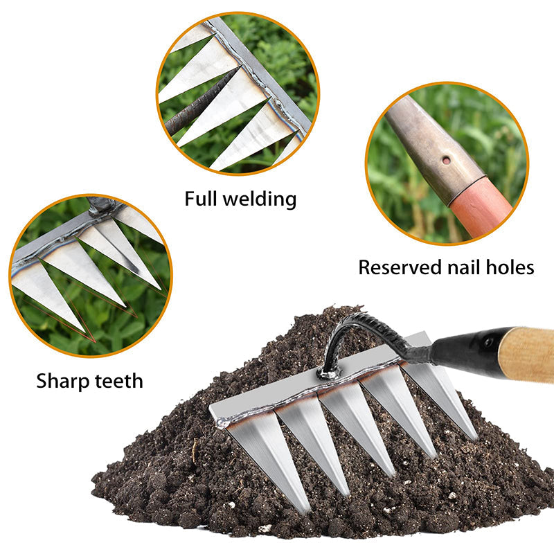 Multifunctional Horticultural Weeding-Hoe Rake