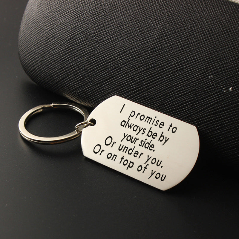 I Promise to Always Be by Your Side - Love Keychain