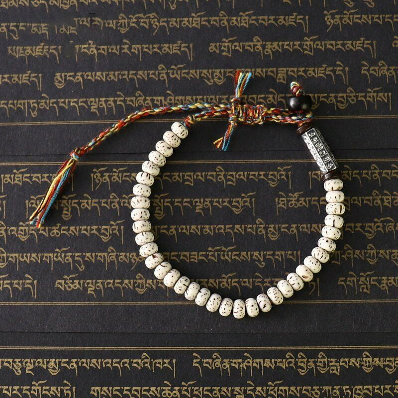 Tibetan Bodhi Seed Bracelet Buddhist Lucky Knots Meditation Bracelet