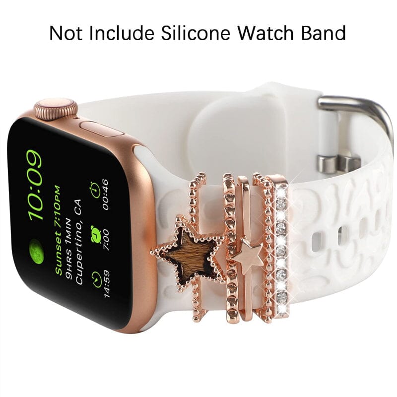 Apple Watch Silicone Bands Decorative Rings