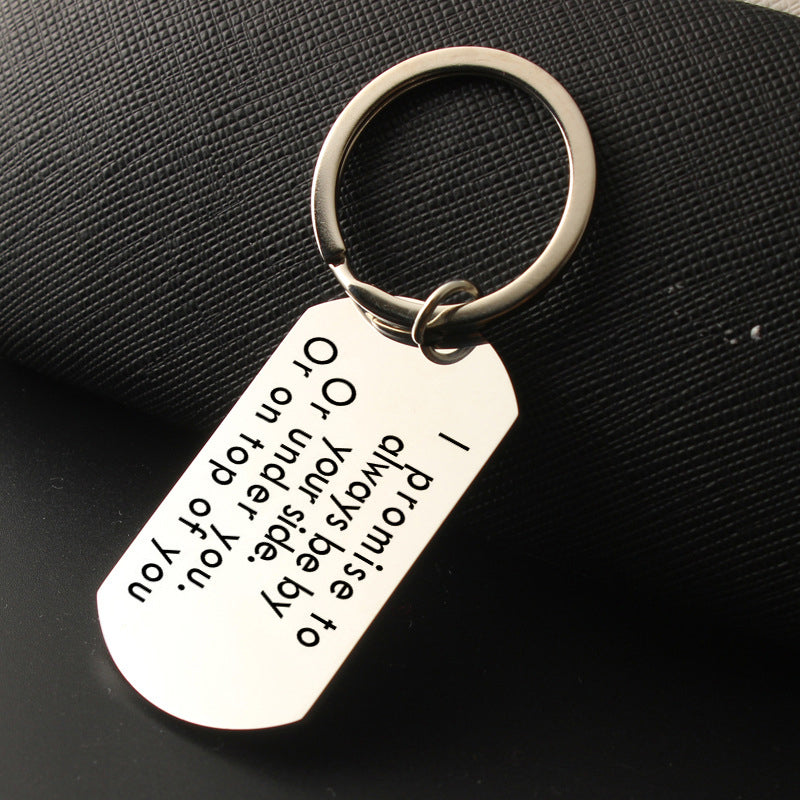 I Promise to Always Be by Your Side - Love Keychain