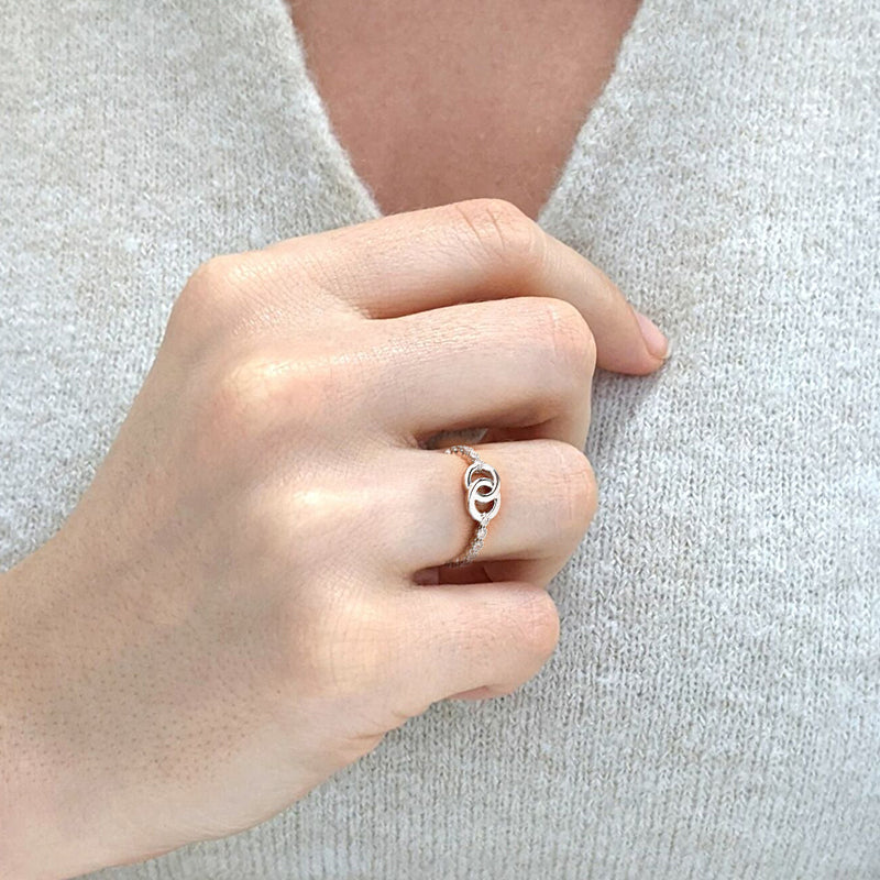 👩‍👧Mother & Daughter Forever Linked Interlocking Ring