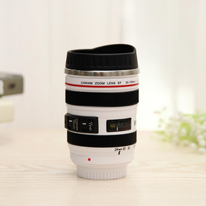 Camera Lens Inspired Insulated Mug Coffee Mug