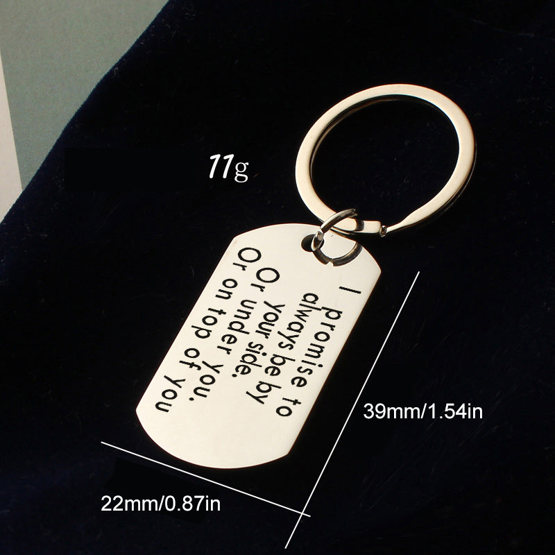 I Promise to Always Be by Your Side - Love Keychain