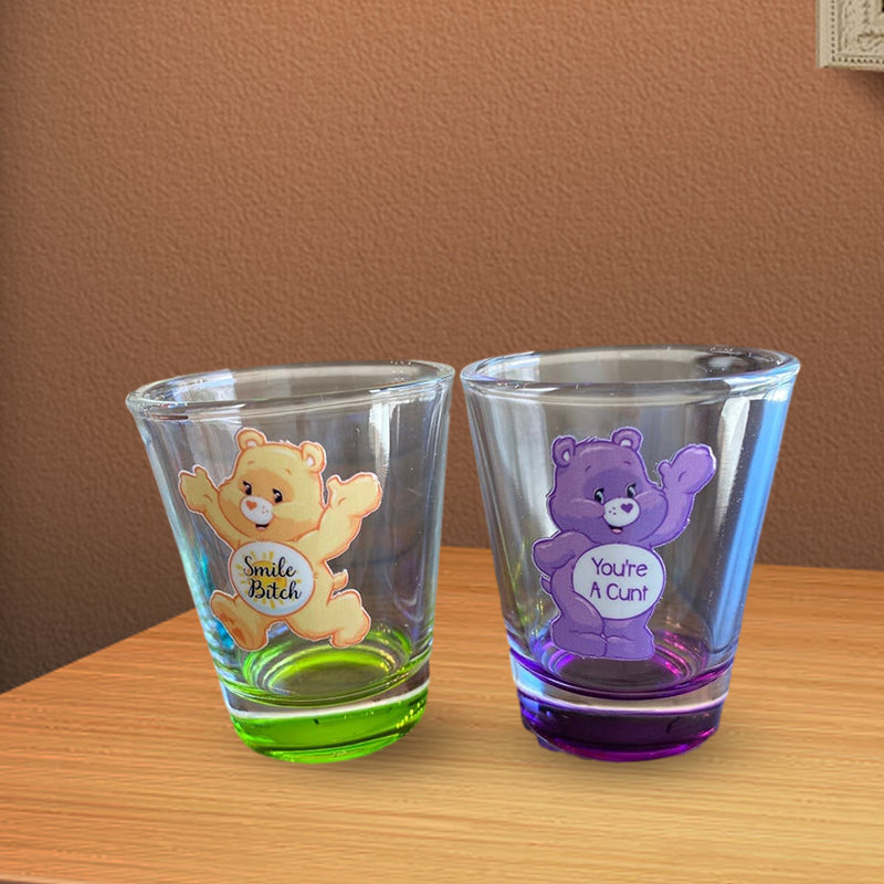 Swear Bears Shot Glasses Set, 6 Pieces