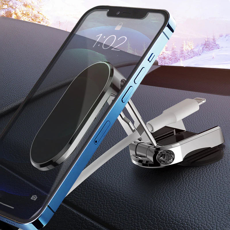 Magnetic Metal Folding Car Phone Holder