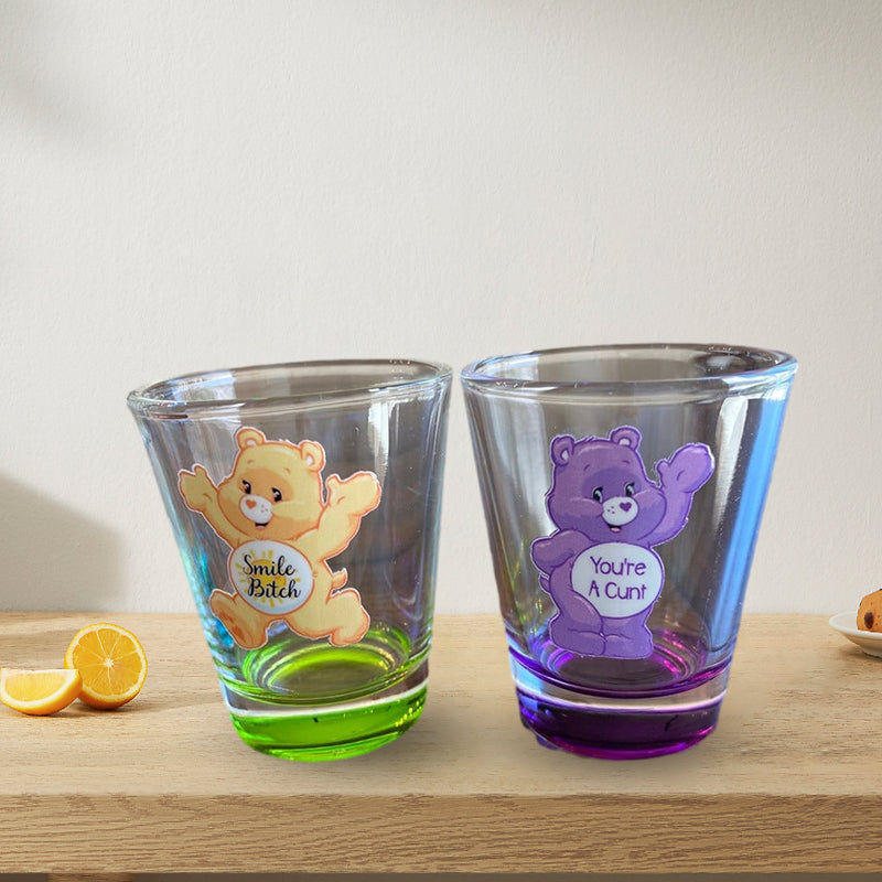 Swear Bears Shot Glasses Set, 6 Pieces