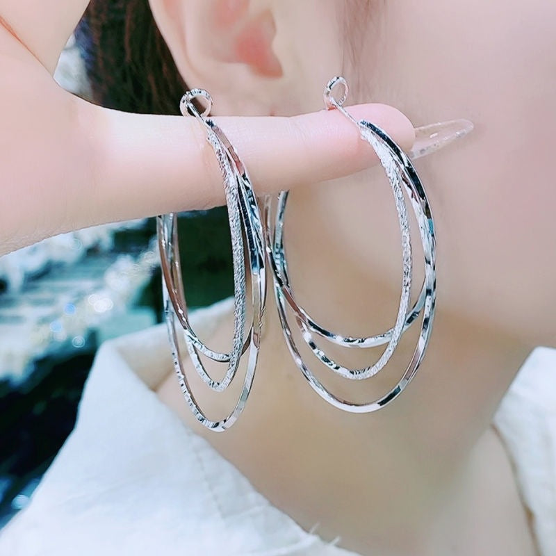 Multi-layer Hoop Earrings Hoop Earrings