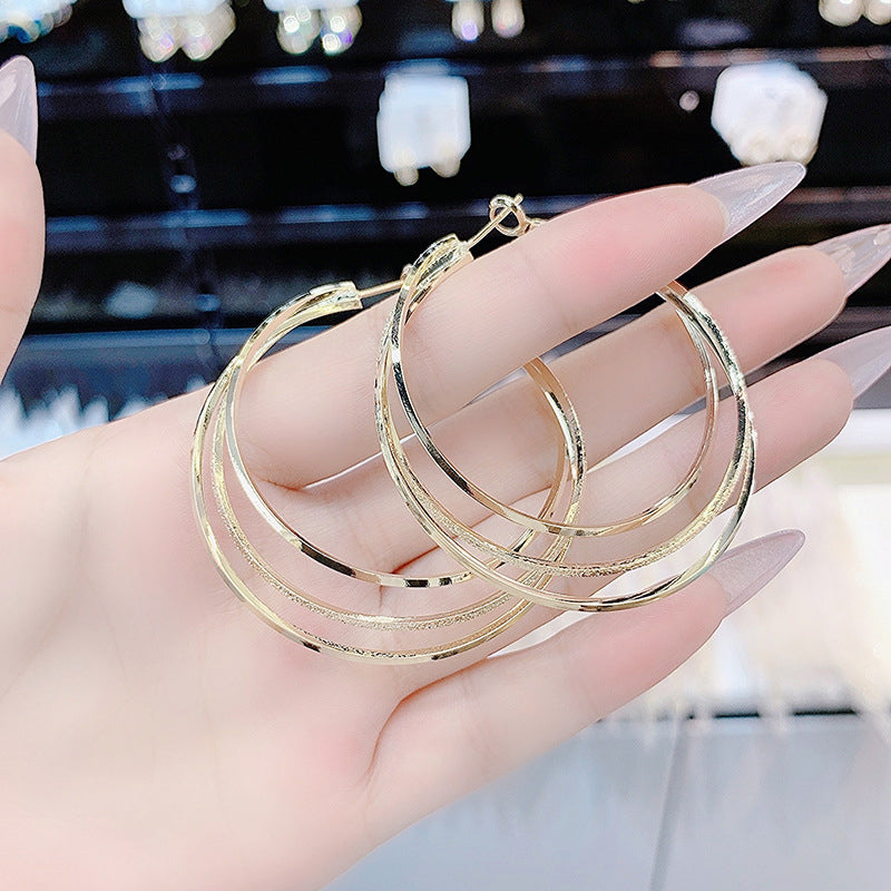 Multi-layer Hoop Earrings Hoop Earrings