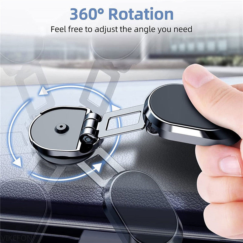 Magnetic Metal Folding Car Phone Holder