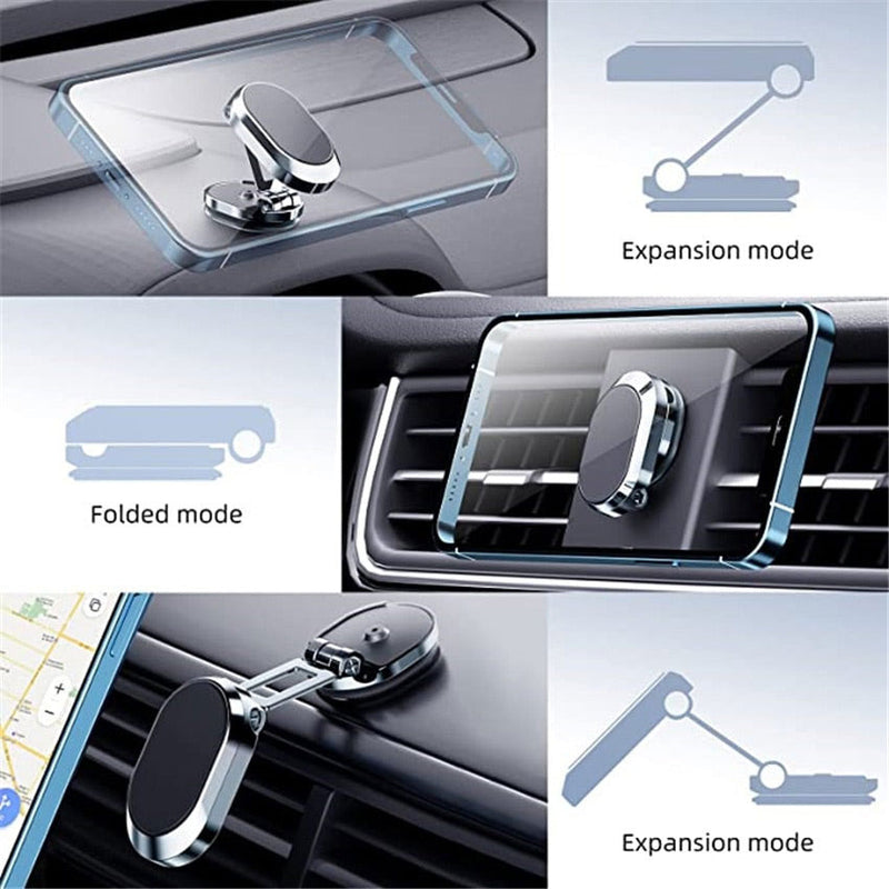 Magnetic Metal Folding Car Phone Holder