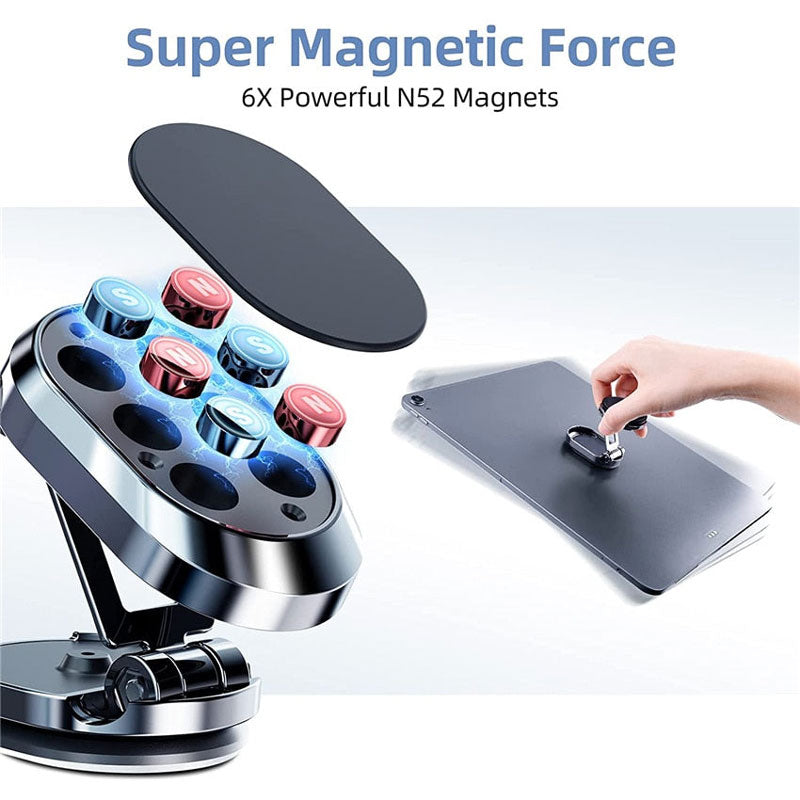 Magnetic Metal Folding Car Phone Holder