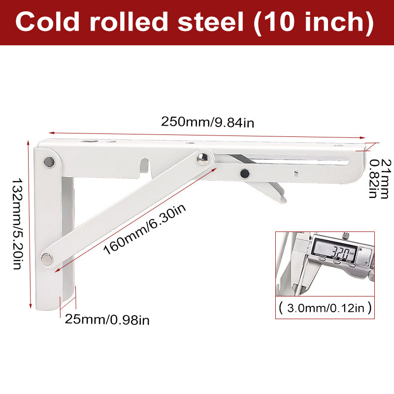 Foldable Triangular Partition Bracket