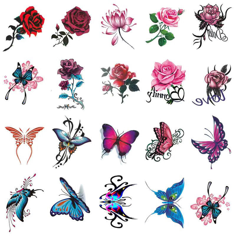 Trendy 3D Tattoo Stickers 20/50 PCS