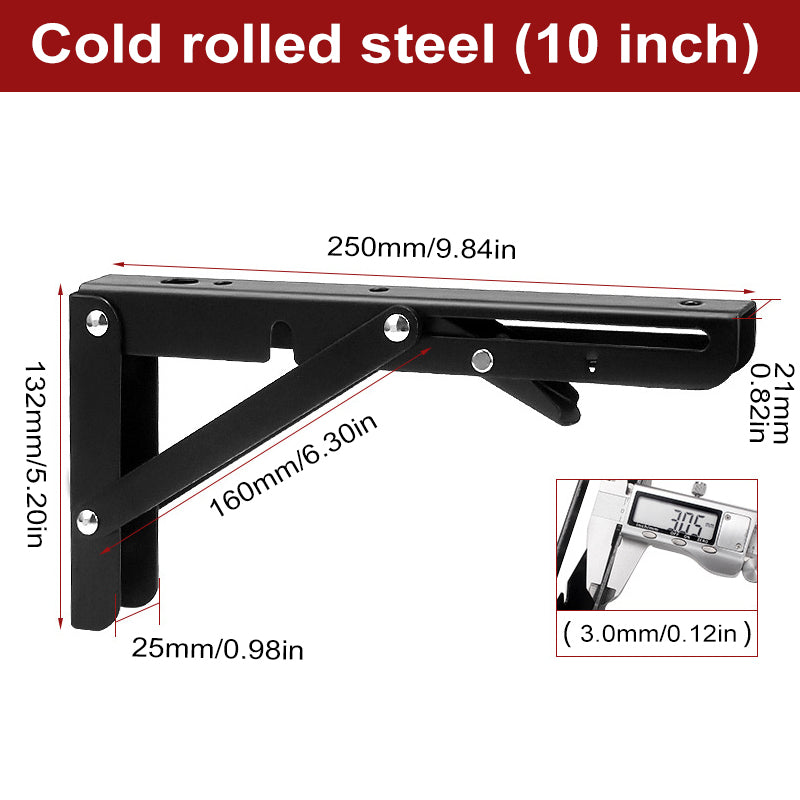 Foldable Triangular Partition Bracket