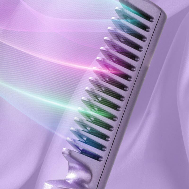 Rechargeable Mini Hair Straightener & Curling 2 in 1 Cordless Comb