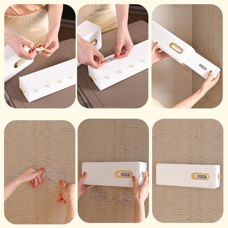 Wall Mounted Invisible Drawers Organizer