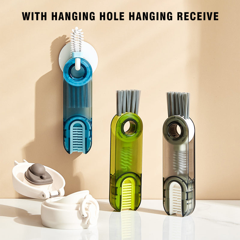 3 in 1 Cleaning Brush Multifunctional Bottle Gap Cleaner Brush