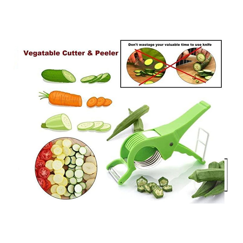 2 in 1 Vegetable Cutter with Peeler