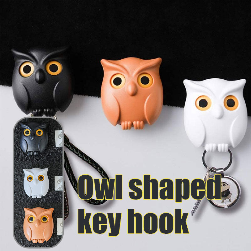 🦉The Key Guard is a Reliable Owl - Cute Night Owl Key Holder with Auto Open Close Eyes