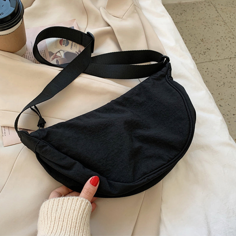 🌈Minimalist Dumpling Shape Casual Canvas Crossbody Bag