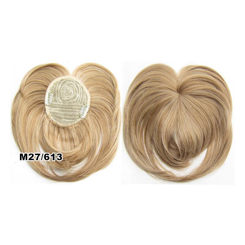 Short Natural Silky Clip-On Hair Topper