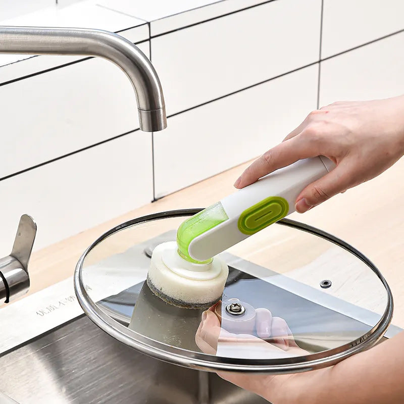 Multi-functional Long-handle Liquid-filled Cleaning Brush