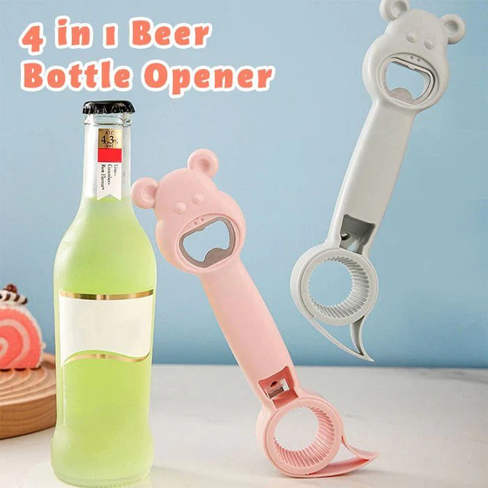 4 In 1 Multifunctional Bear Bottle Opener